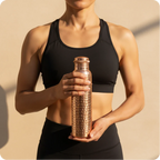 Gourde en Cuivre 800ml - Kyprova™ | L’Eau Purifiée Naturellement, Sans Plastique