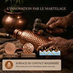 Gourde en Cuivre 800ml - Kyprova™ | L’Eau Purifiée Naturellement, Sans Plastique